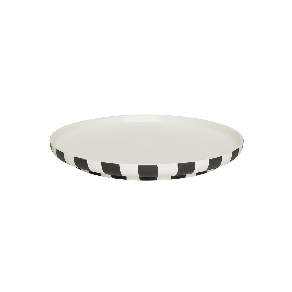 Toppu Dinner Plate - White/Black