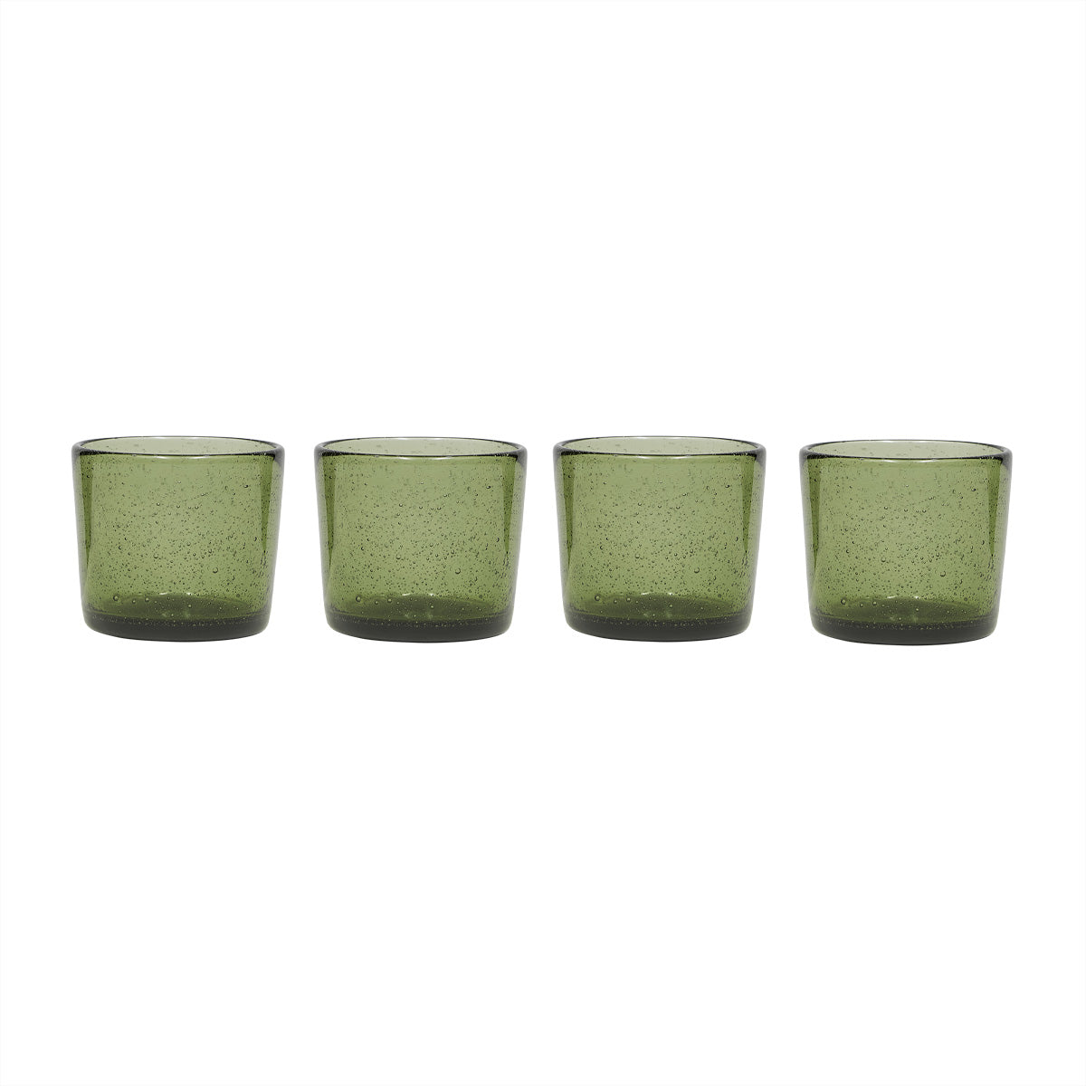 Kuki Glass - Pack of 4 - Green
