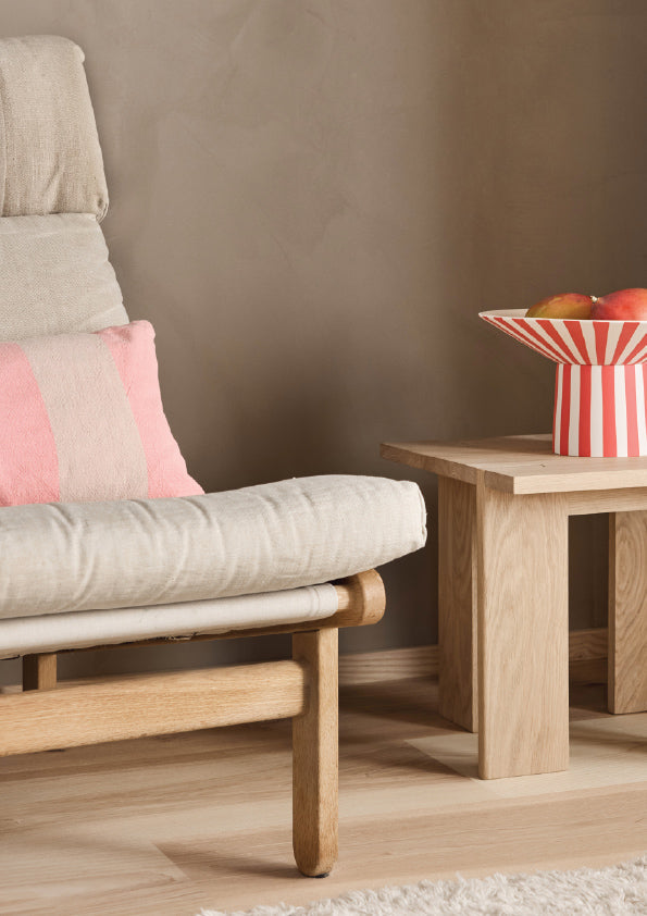 Kara Cushion Cover Long - Coral