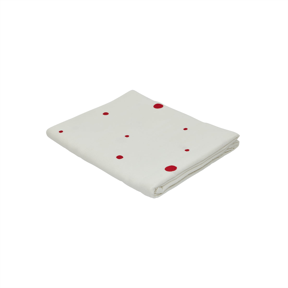 Nori Tafelkleed - Wit/Rood - 200x140 cm