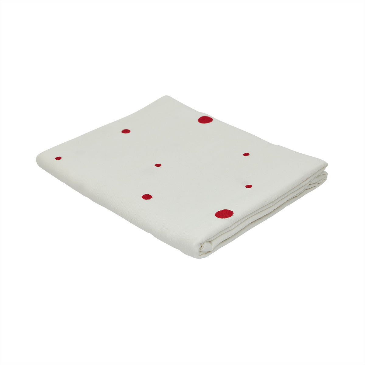 Nori Tafelkleed - Wit/Rood - 260x140 cm