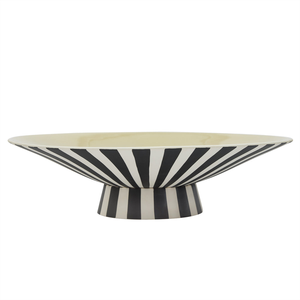 Toppu Centerpiece - Low - White/Black
