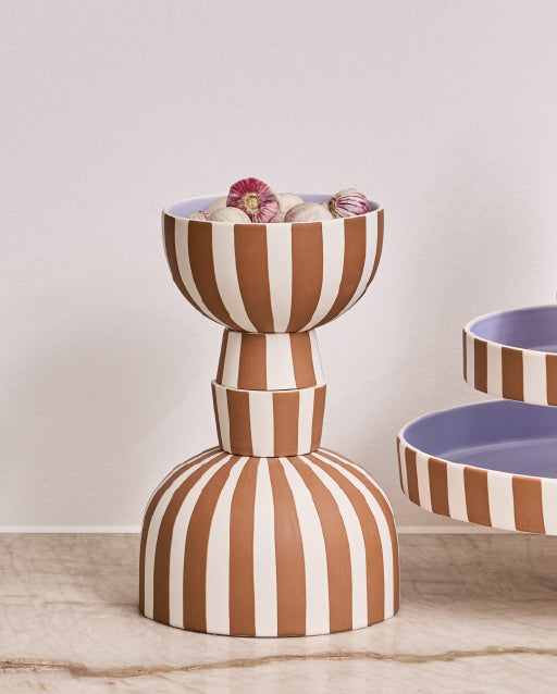 Toppu Bowl Small - Caramel/Lavender