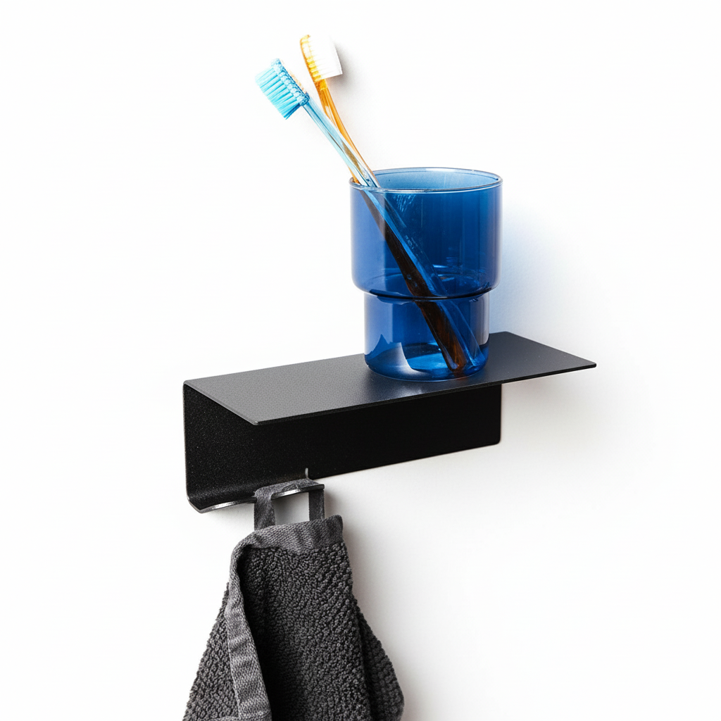 SHOOK Shelf with Hooks