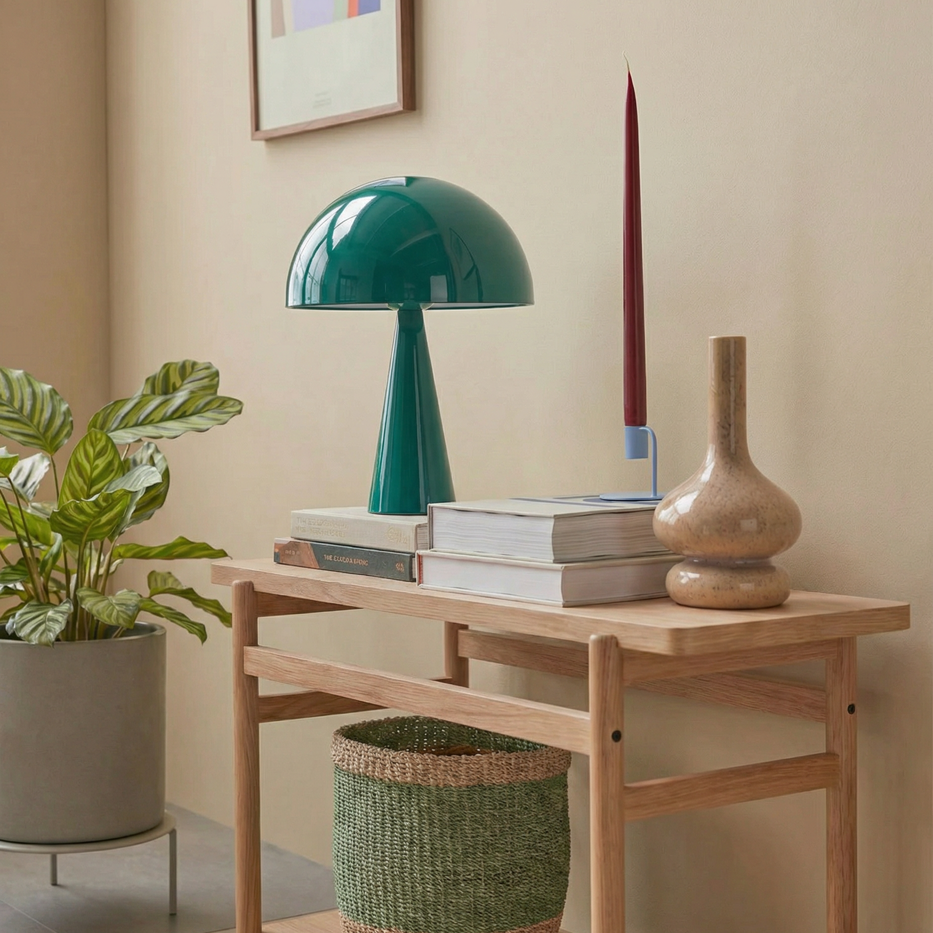 Mush Bordslampa Mini - Mörkgrön