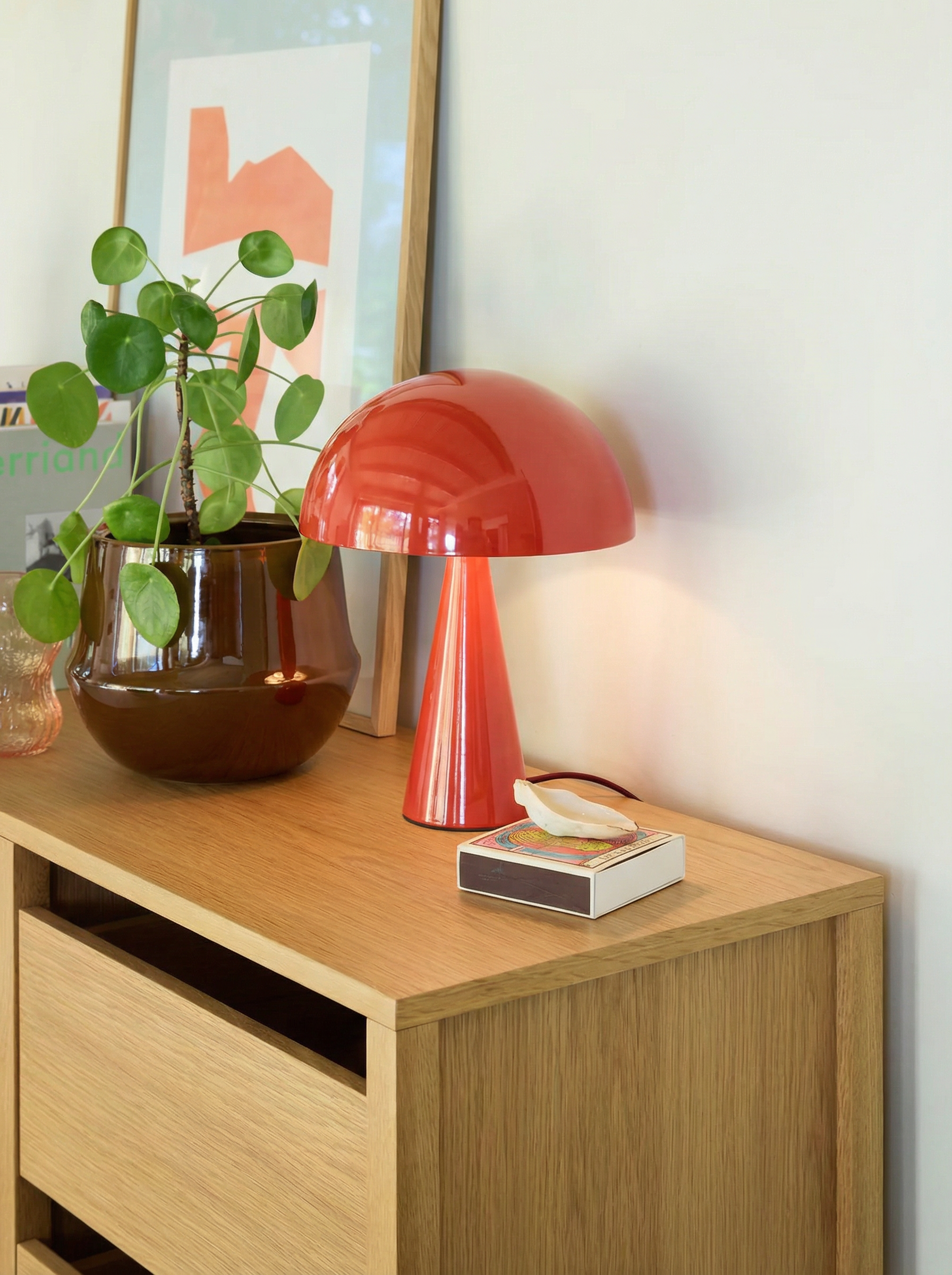 Mush Bordslampa Mini - Klarröd