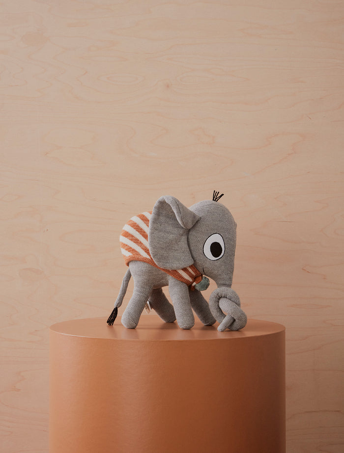 Henry Elephant Soft Toy - Grey