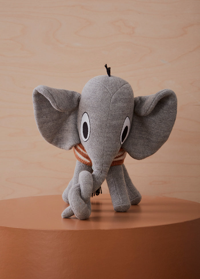 Henry Elephant Soft Toy - Grey