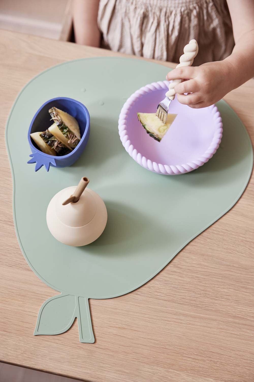 Mellow Plate & Bowl - Lavender/Camel