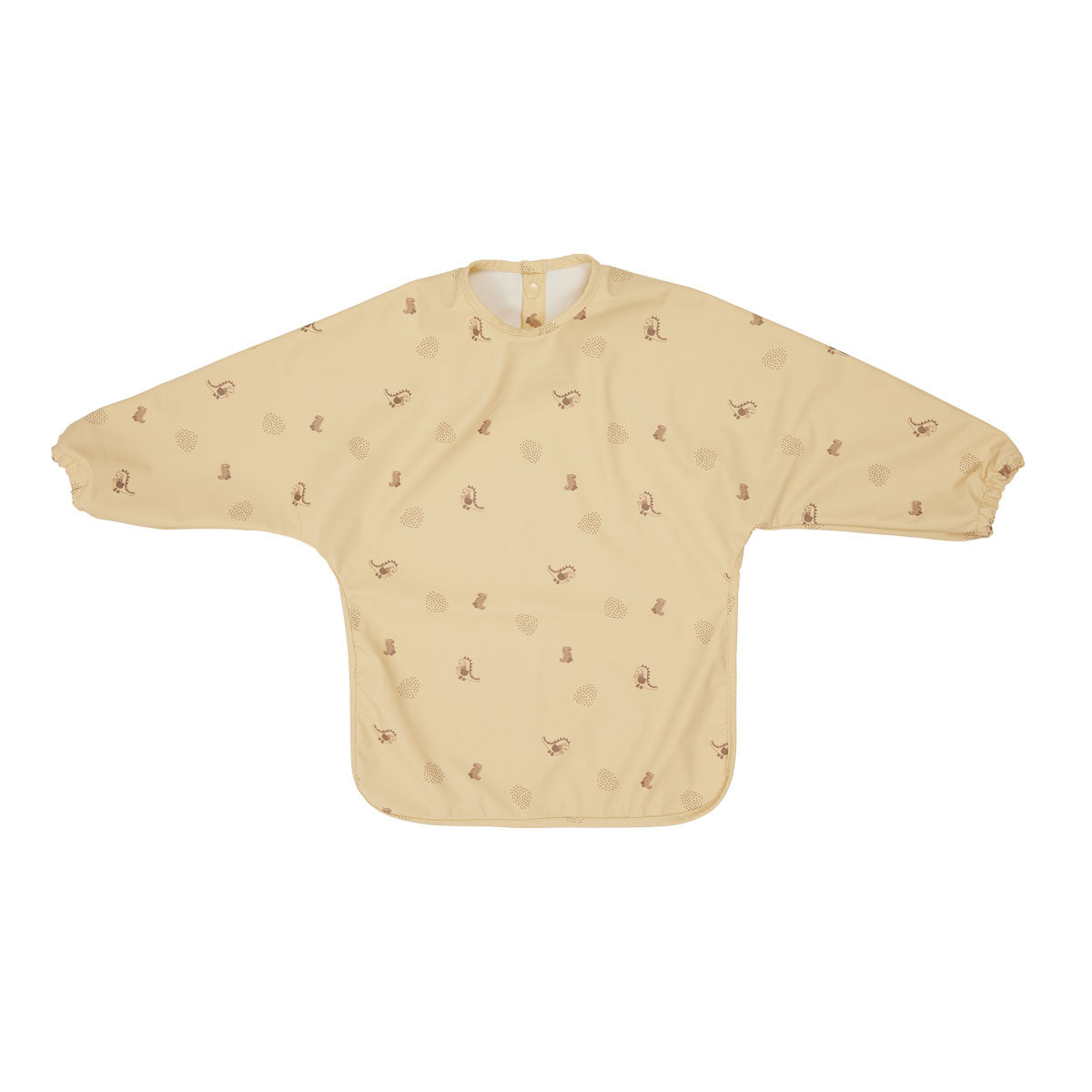 Dino Cape Bib - Vanilla
