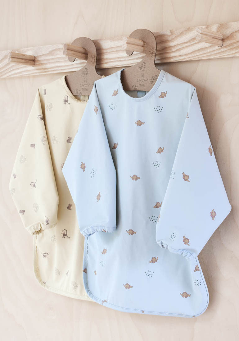Dino Cape Bib - Vanilla