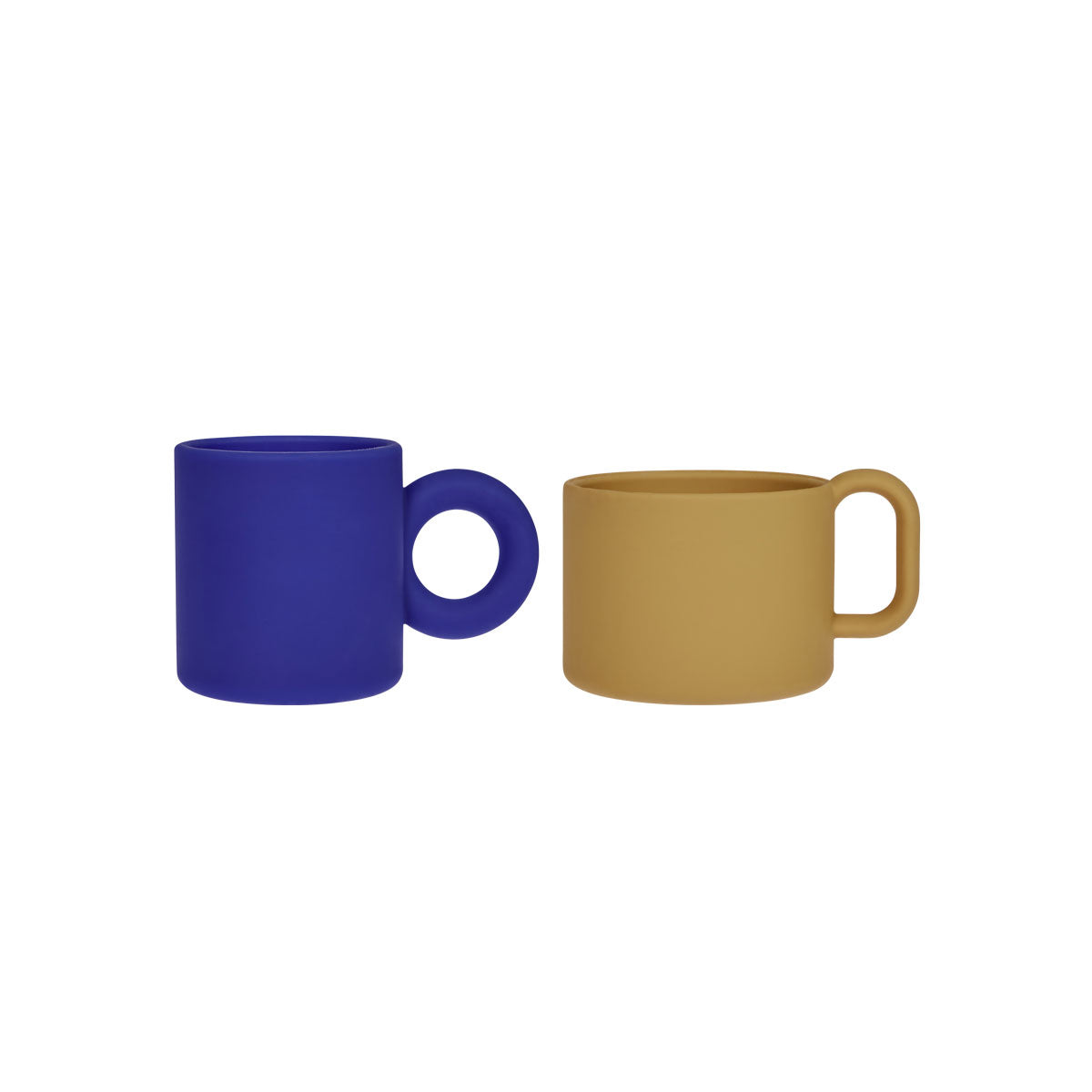 Nomu Cups - Set of 2 - Blue/Caramel
