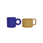 Nomu Bekers - Set van 2 - Blauw/Karamel