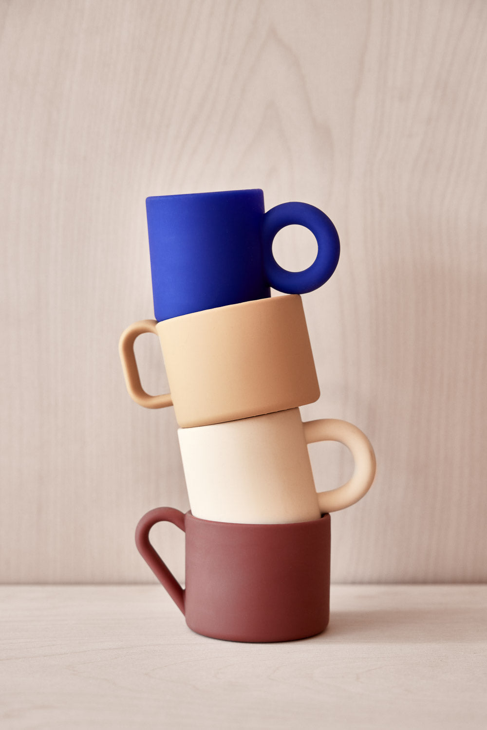 Nomu Cups - Set of 2 - Blue/Caramel