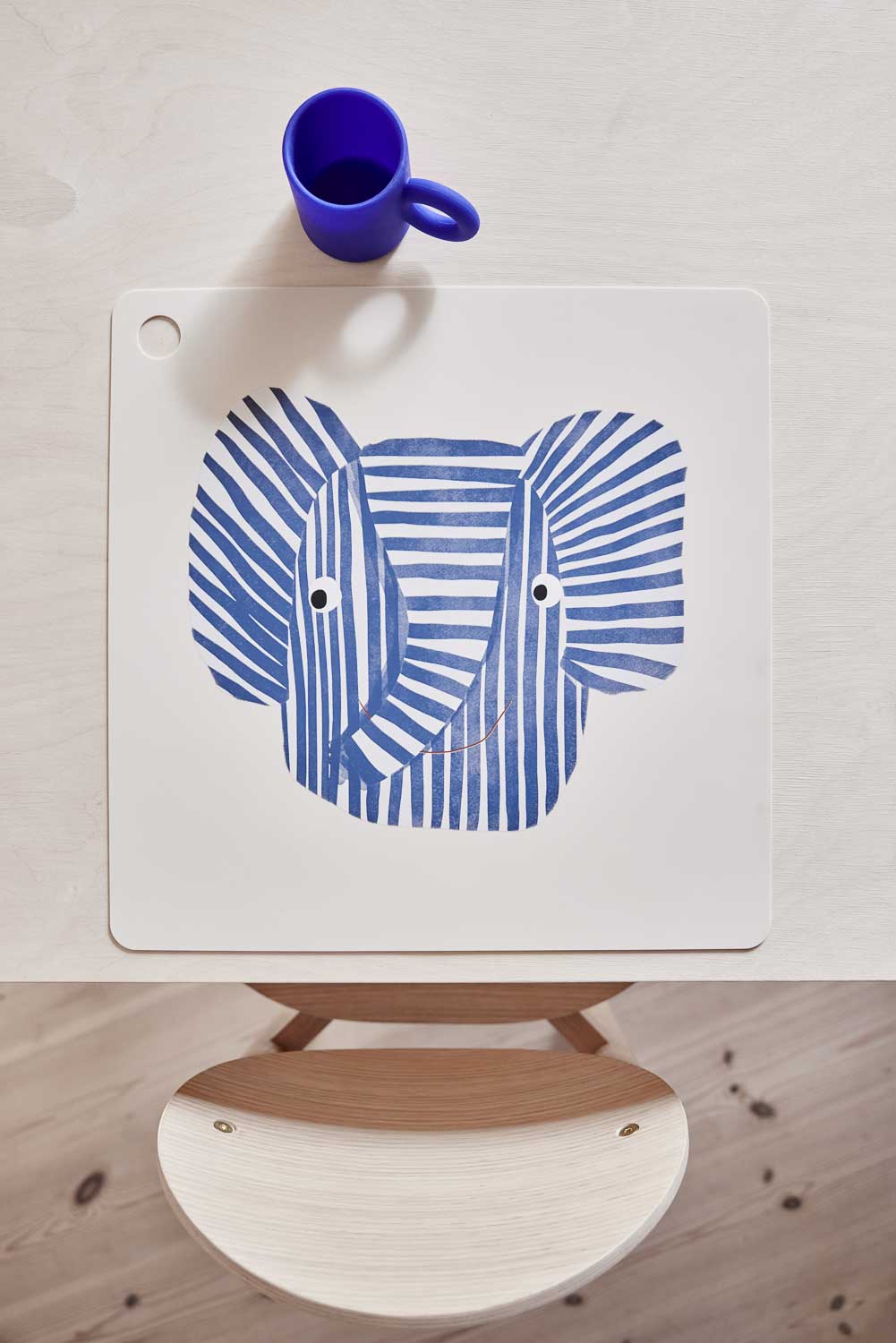 Nomu Bekers - Set van 2 - Blauw/Karamel