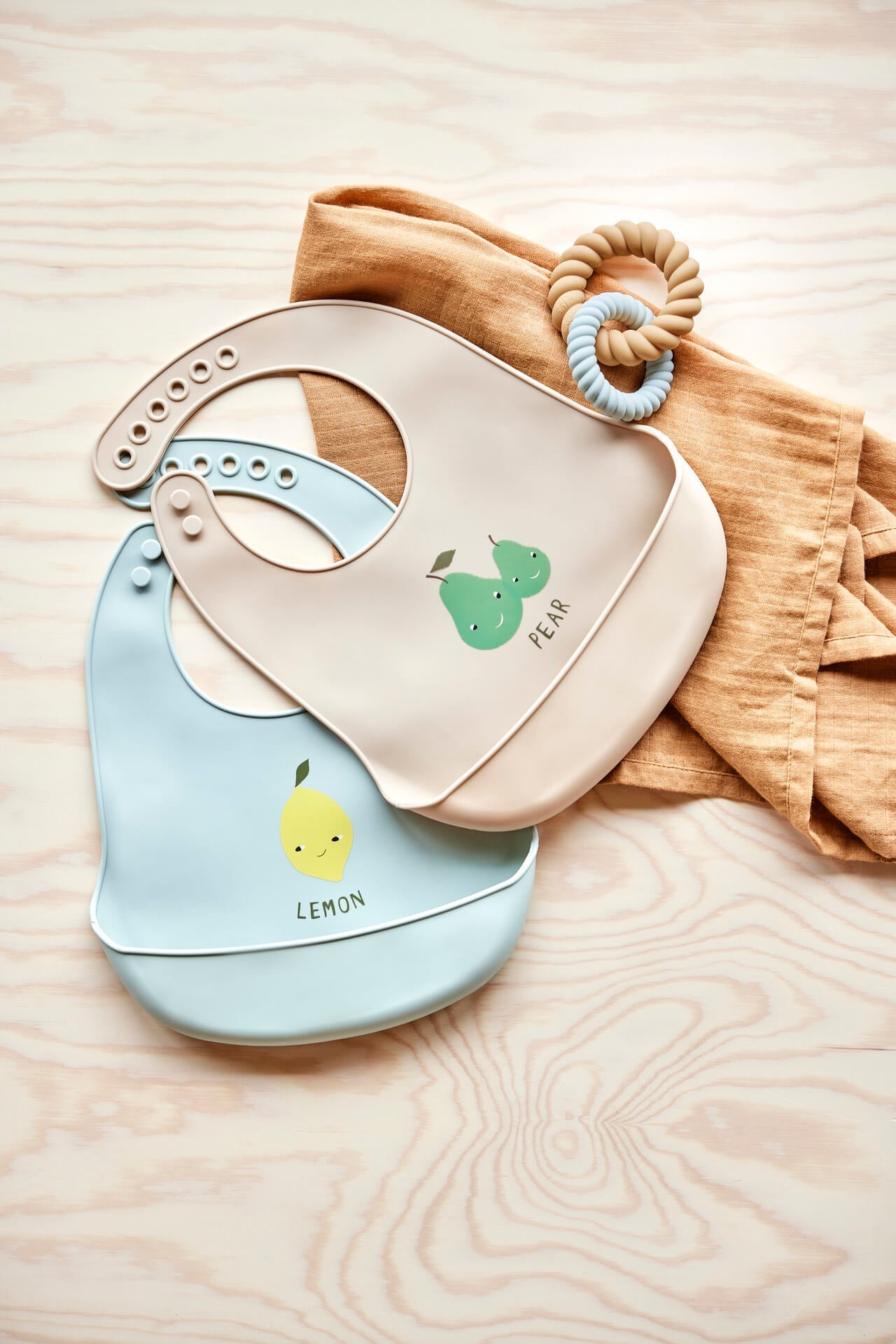 Yummy Silicone Bib - Pack of 2