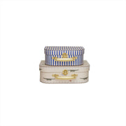 Mini Suitcase Crocodile & Stripe - Set of 2
