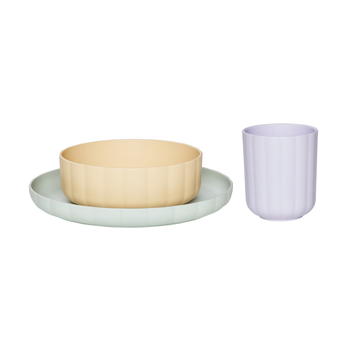 Pullo Tableware Set - Mint/Vanilla/Lavender