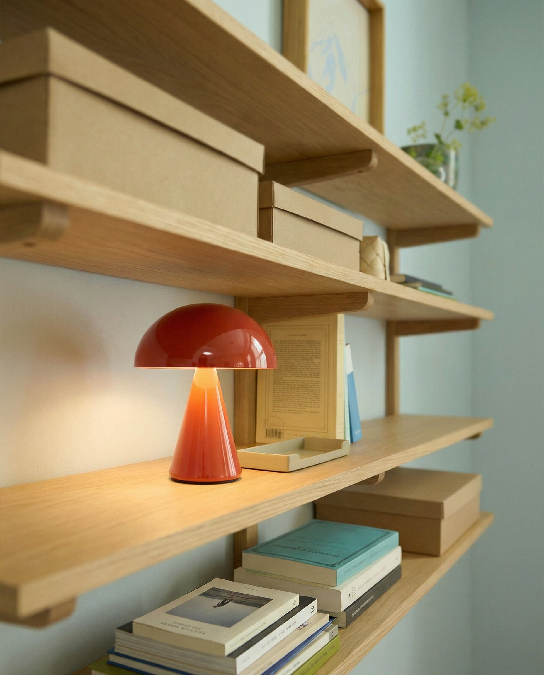 Mush Portable Lamp - Helder Rood