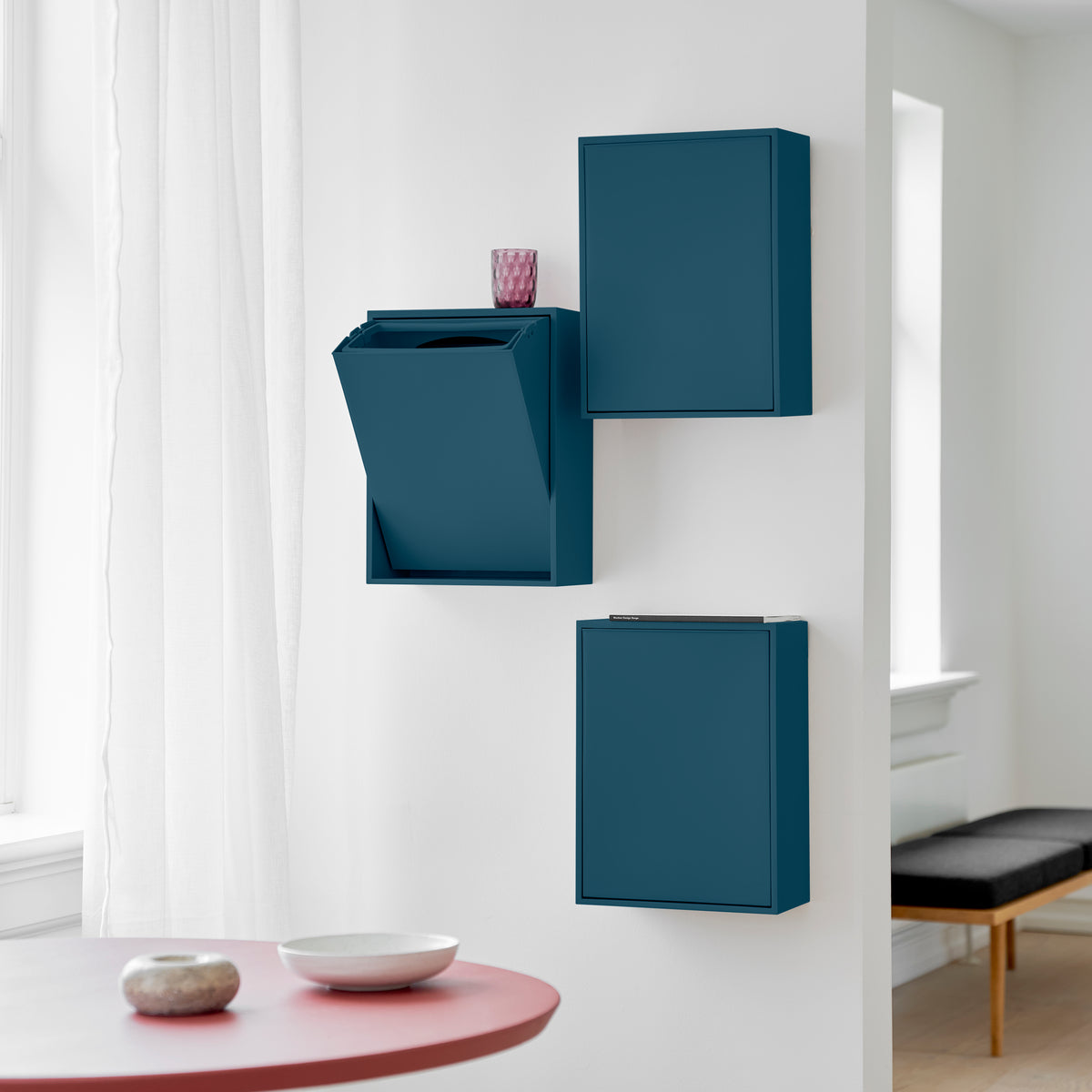 Recyclingbox - IJzerblauw