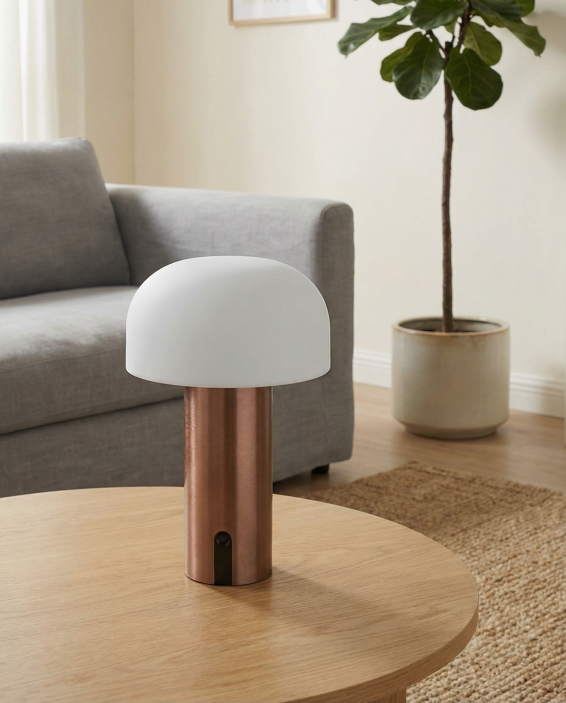 Soham LED Table Lamp - Copper